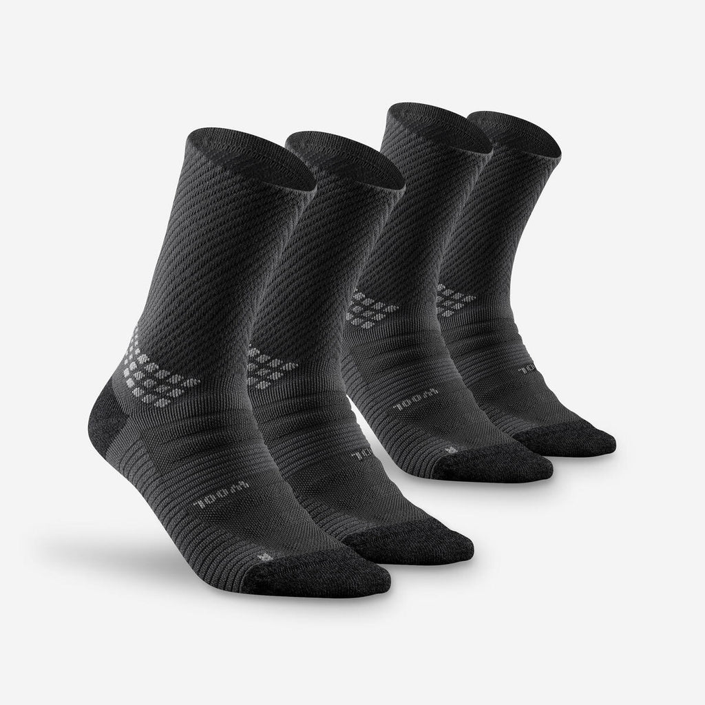 Chaussettes de randonnée hautes laine adulte, lot de 2 paires – Quechua Hike 900 – photo 2