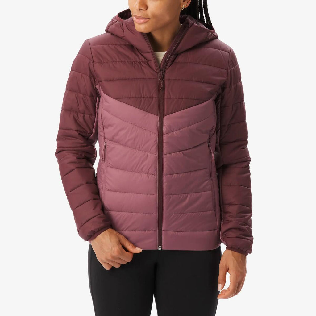 Doudoune de randonnée à capuche femme – Quechua MH500 – photo 1