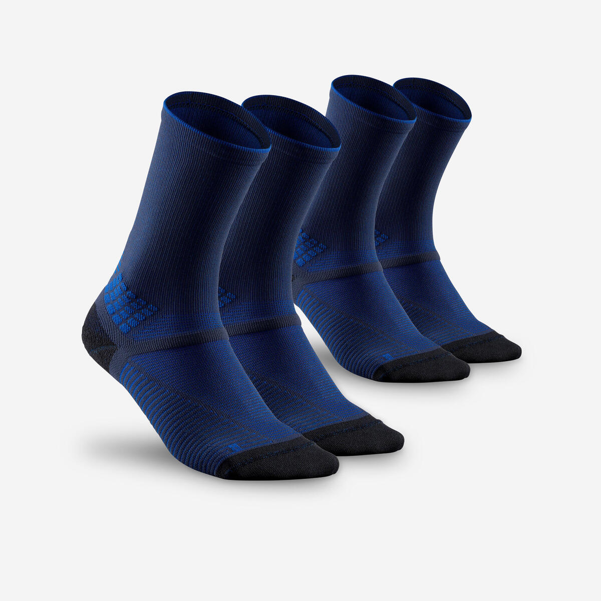 Chaussettes de randonnée hautes adulte, lot de 2 paires – Quechua Hike 500 – photo 1