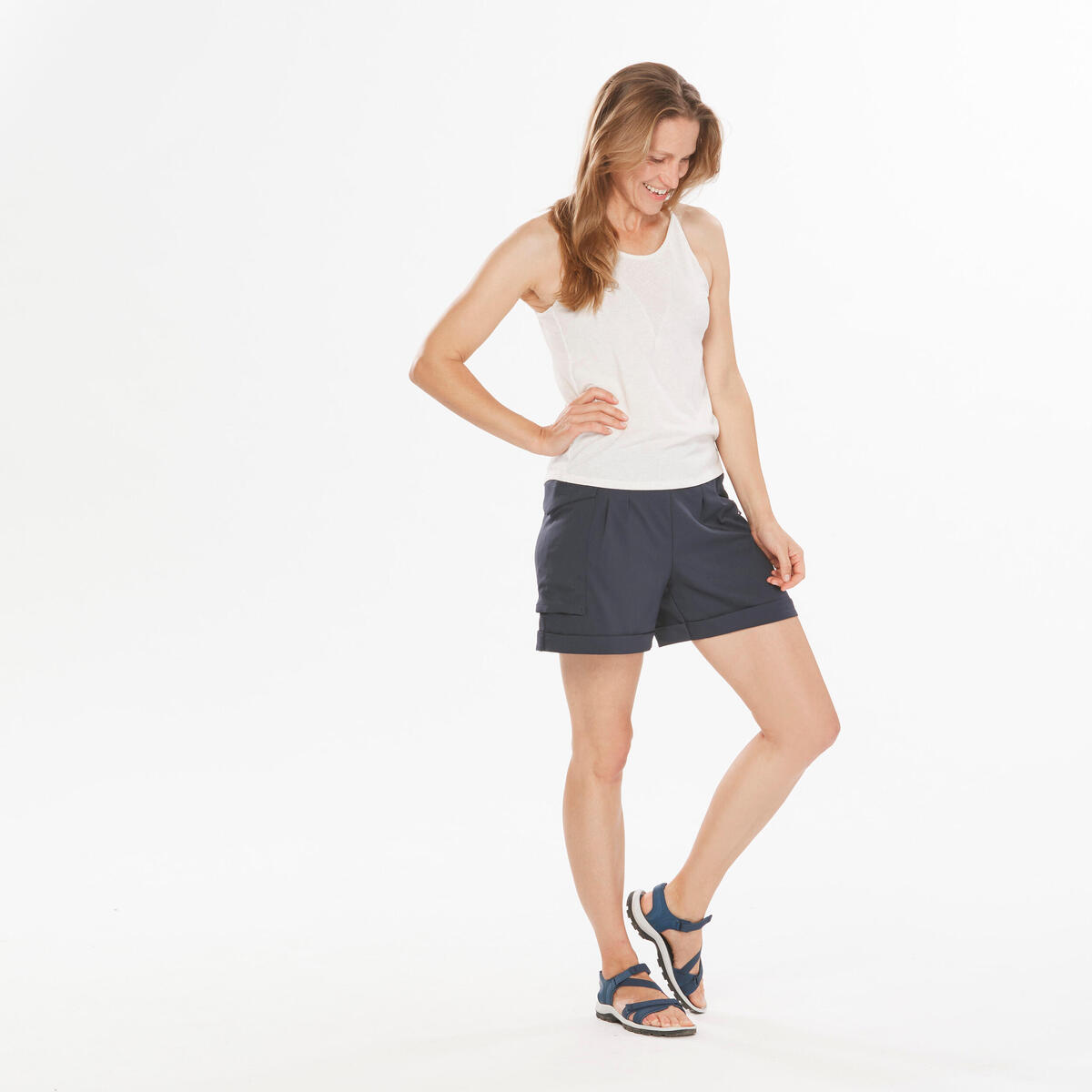 Short de randonnée nature femme – Quechua NH500 Regular – photo 3