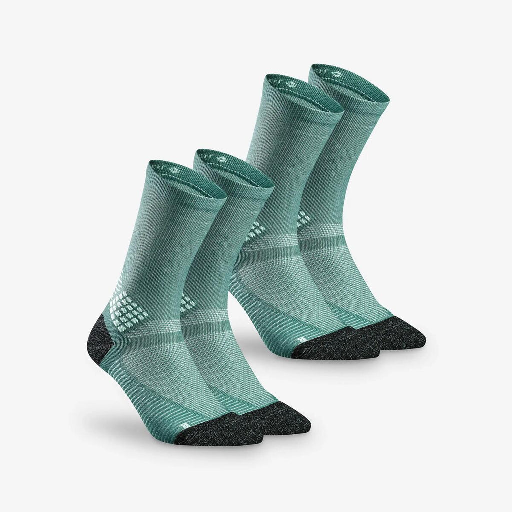 Chaussettes de randonnée hautes adulte, lot de 2 paires – Quechua Hike 500 – photo 3