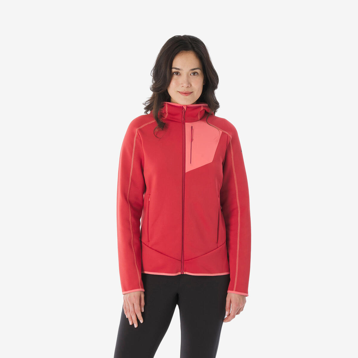 Polaire chaude de randonnée full zip femme – Quechua MH500 – photo 2