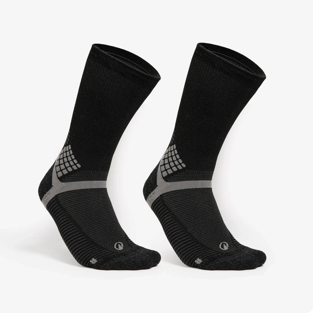Chaussettes de randonnée hautes adulte, lot de 2 paires – Quechua Hike 500 – photo 2