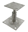Pied de poteau réglable inox A4 platine 100 x 100 mm – Simpson Strong-Tie