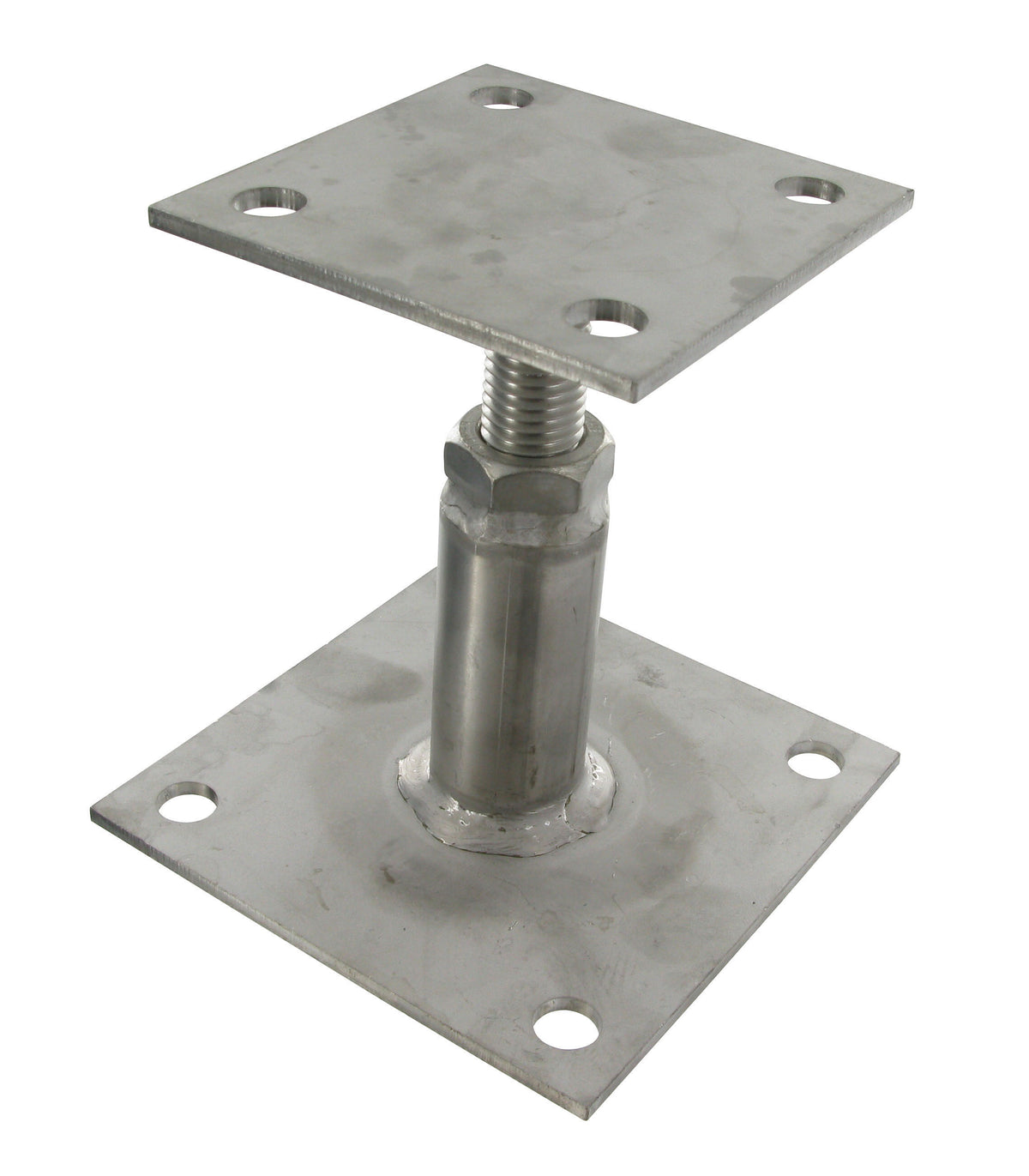 Pied de poteau réglable inox A4 platine 100 x 100 mm – Simpson Strong-Tie