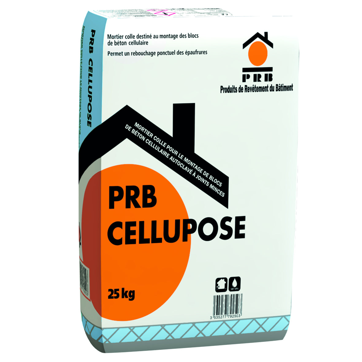 Mortier-colle pour béton cellulaire à joints minces – PRB Cellupose – PRB – sac 25 kg – photo 1
