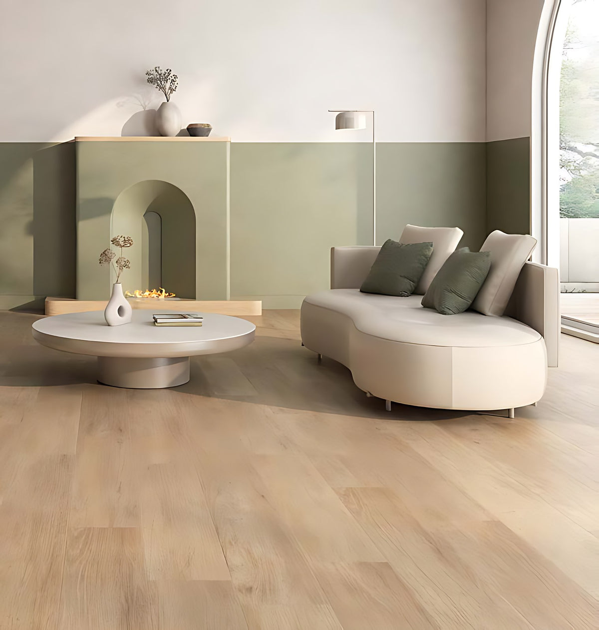 Carrelage sol grès cérame Woody 21,8 x 84 cm mat