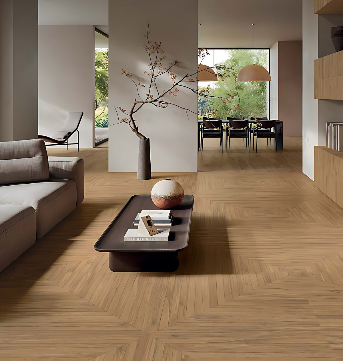 Carrelage sol grès cérame émaillé Playwood aspect bois rectifié
