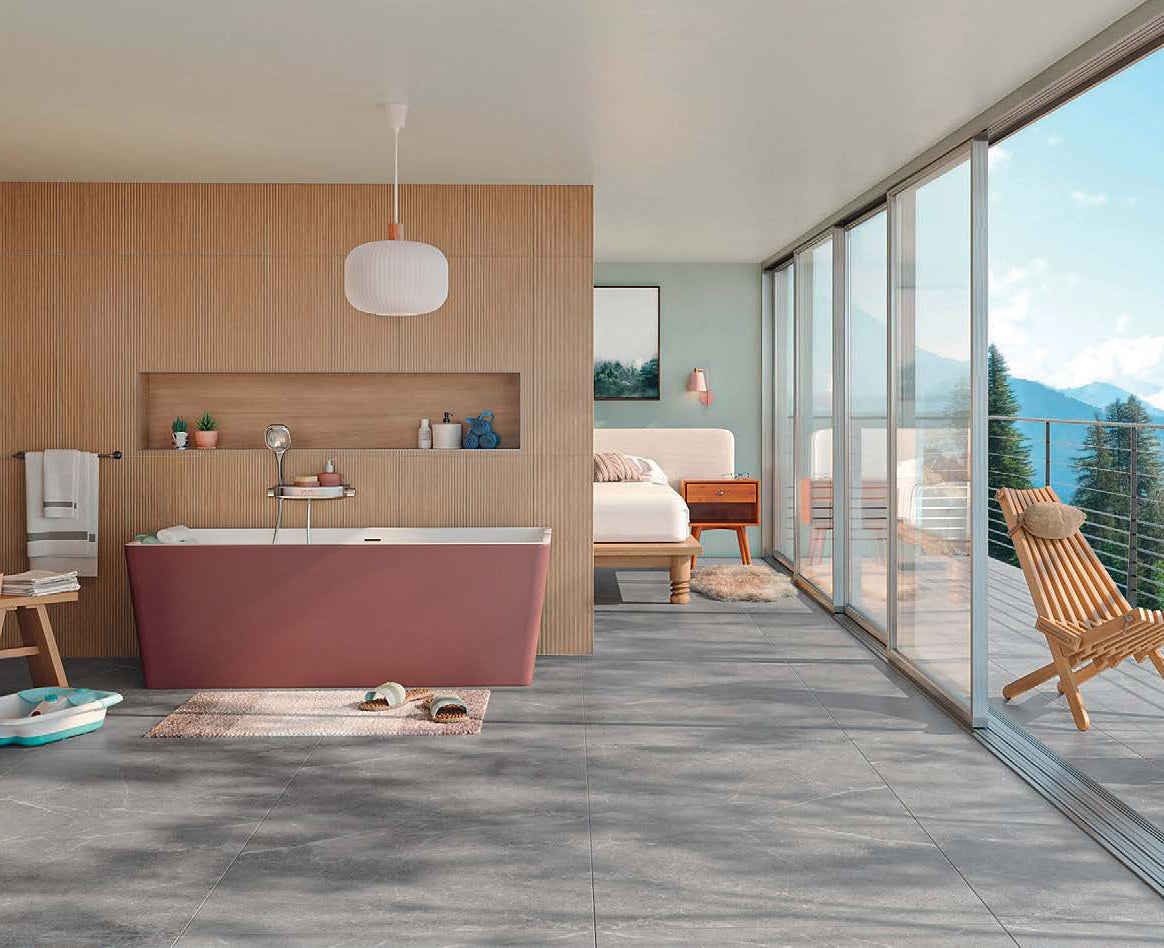 Carrelage sol grès cérame Ombline 60 x 60 cm mat rectifié