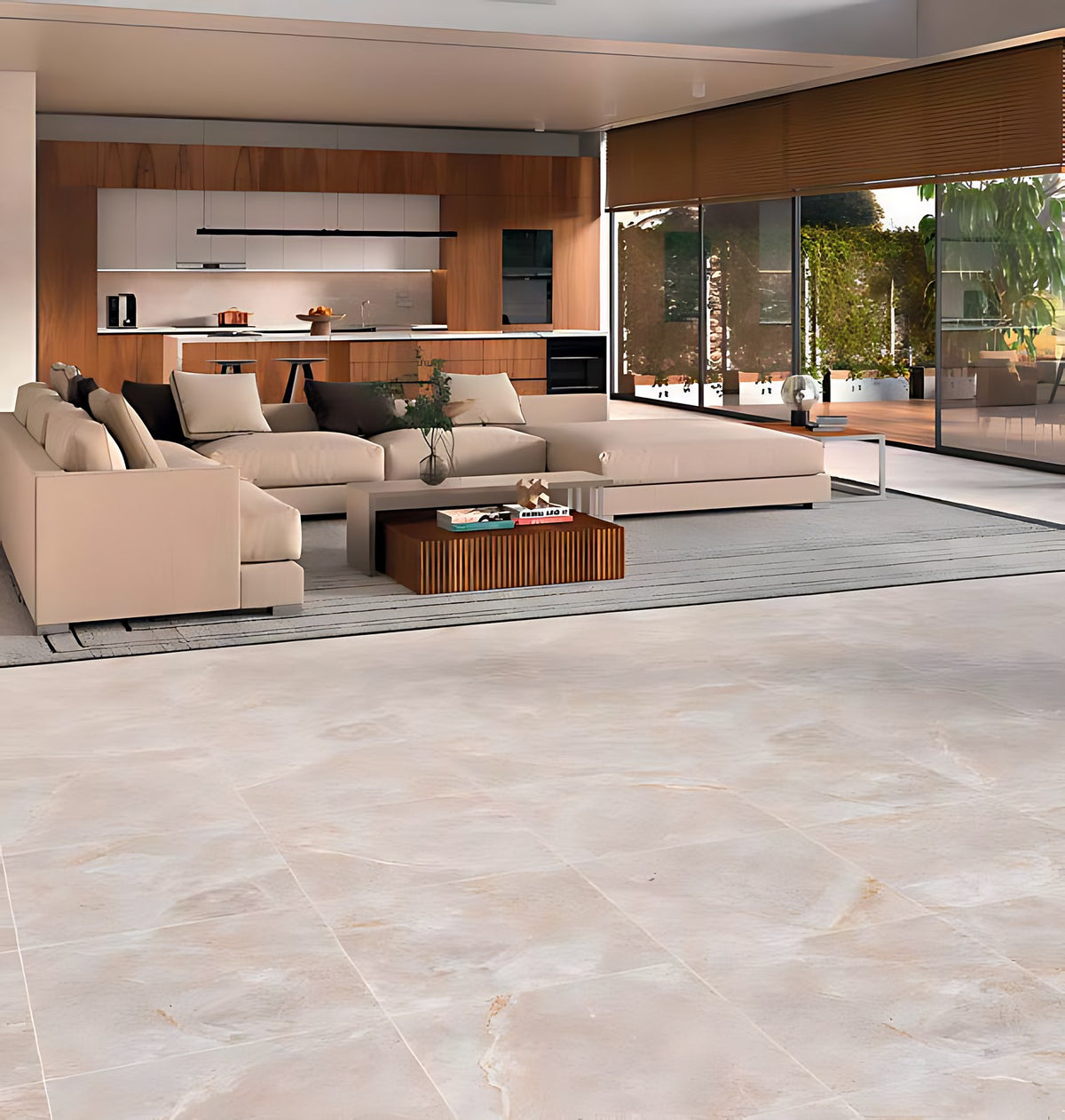 Carrelage sol grès cérame Gemstone 89 x 89 cm mat rectifié
