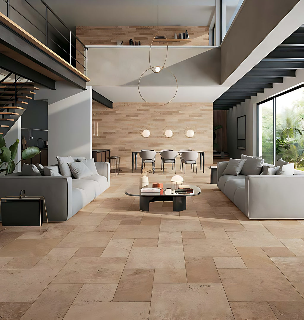 Carrelage sol grès cérame Tiber multiformat mat rectifié