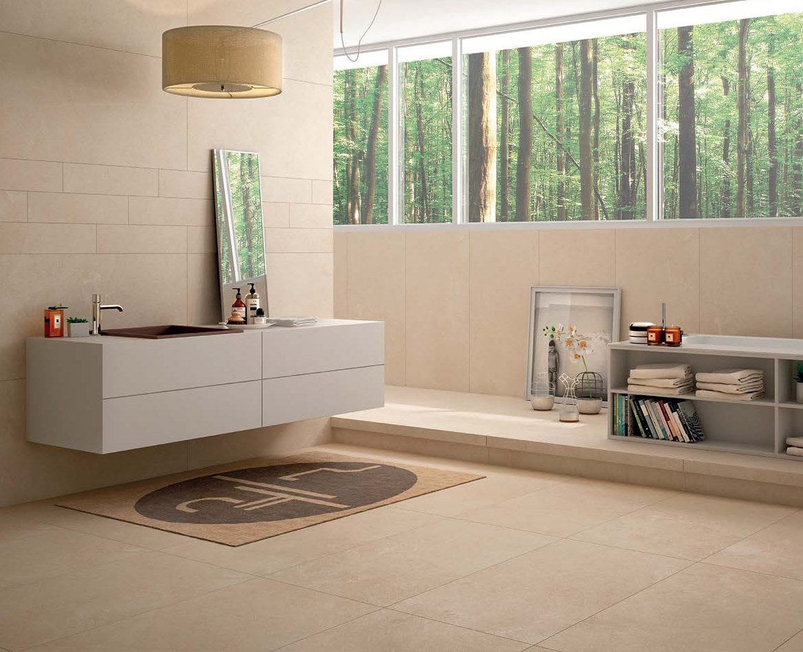 Carrelage sol grès cérame Thymos aspect pierre
