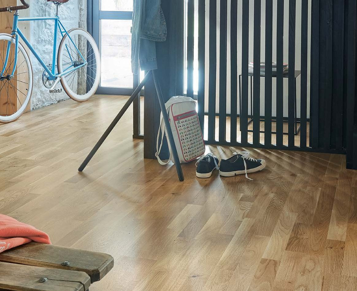 Parquet contrecollé chêne multifrise Orféo 139 / 14 mm Clic