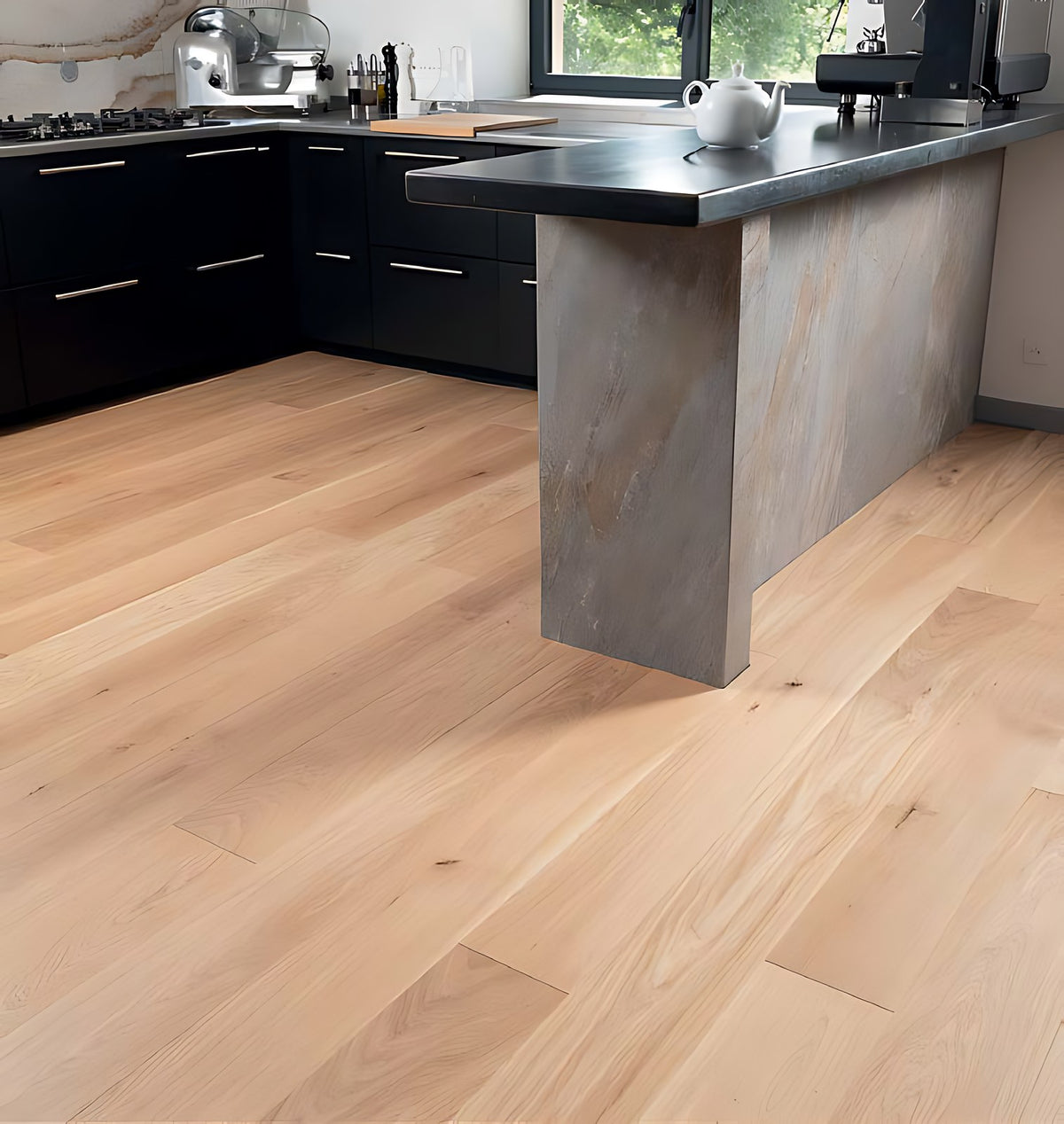 Parquet chêne Hacienda 2XL brossé vernis mat, 1980 x 198 mm