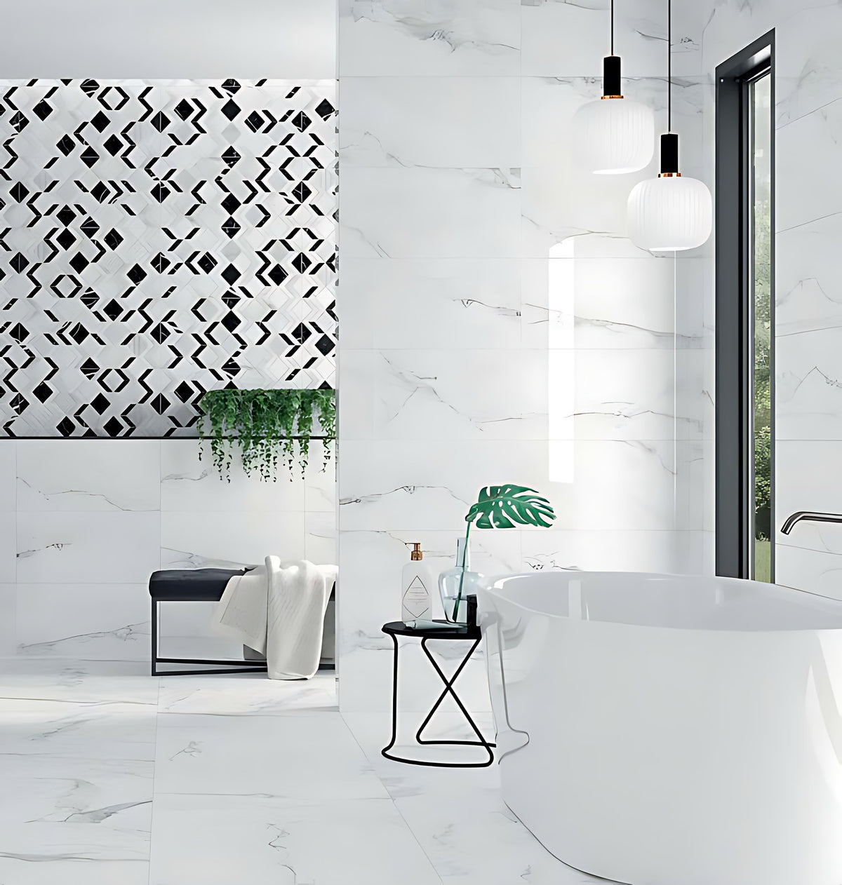 Faïence murale Arpeggio White 30 x 60 cm brillante