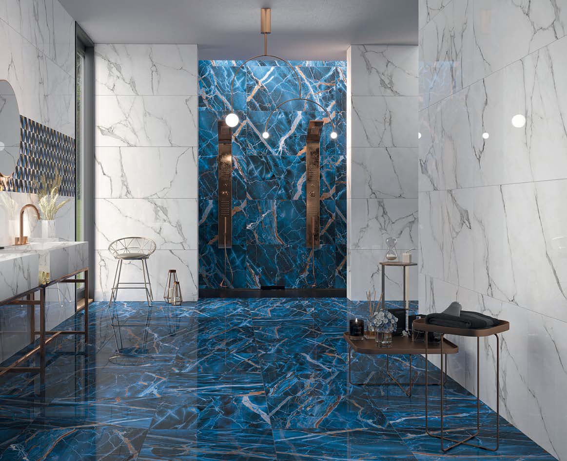 Carrelage Rhapsody en grès cérame poli 60 x 120 cm
