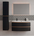 Meuble vasque suspendu Bel ami 125 cm, plan Céramyl