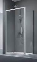 Paroi de douche Vers’eau porte pivotante blanche H.190 cm