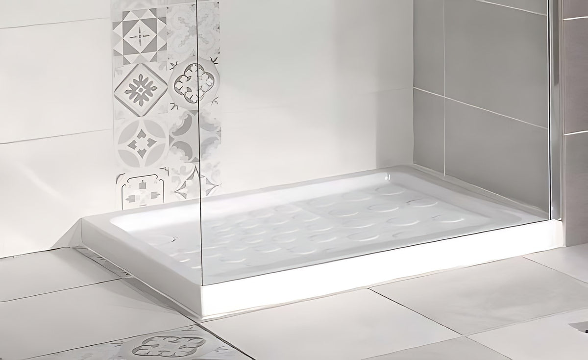 Receveur de douche Seducta blanc, hauteur 6 cm