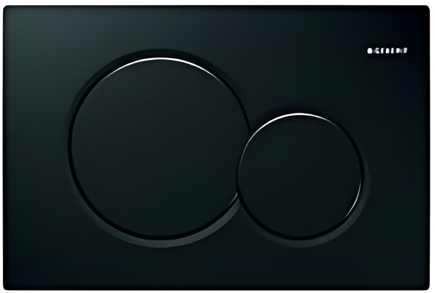 Plaque de commande Sigma 01 rond, noire