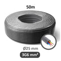 Gaine ICTA préfilée 3G6 mm² Ø 25 mm couronne de 50 m – Preflex Qofil+ QOF2536001B – photo 1