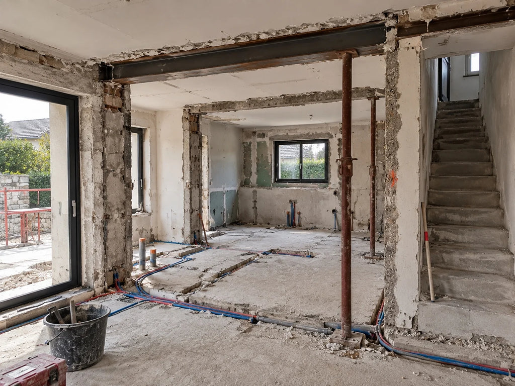 Illustration – rénovation complète d’appartement, projet type QUALITE 24