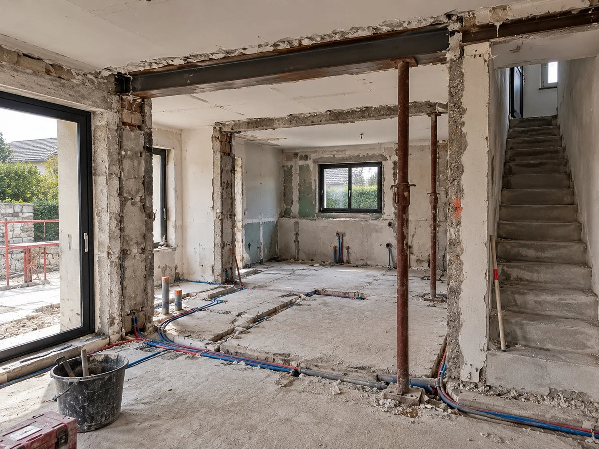 Illustration – rénovation complète d’appartement, projet type QUALITE 24