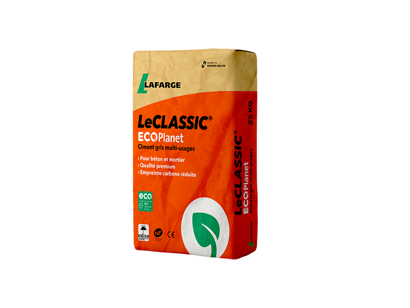 Ciment gris CEM II/B-LL 32,5 R CE NF – Le Classic ECOPlanet – Lafarge – sac 25 kg – photo 1