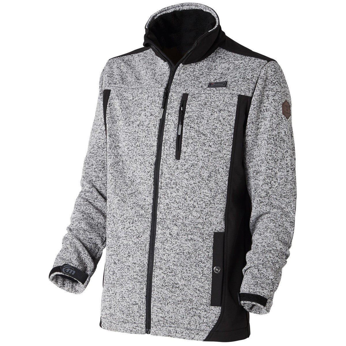 Veste softshell de travail – PULS Explore (0318) – Molinel – gris anthracite chiné / noir – photo 1