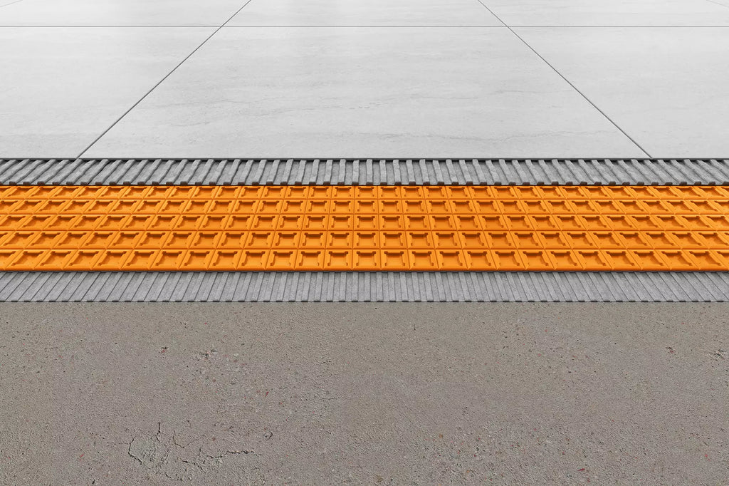 Natte de désolidarisation et d'étanchéité sous carrelage – Schlüter-Systems