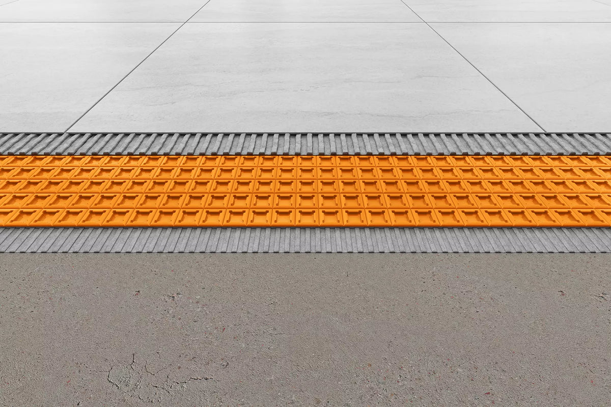 Natte de désolidarisation et d'étanchéité sous carrelage – Schlüter-Systems