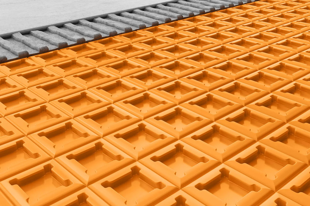 Natte de désolidarisation et d'étanchéité sous carrelage – Schlüter-Systems