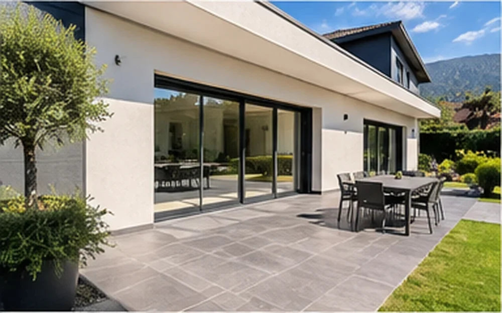 Illustration – dalle béton ou terrasse, projet type QUALITE 24