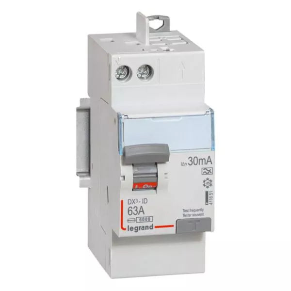 Interrupteur différentiel 2P 63 A 30 mA type A – Legrand